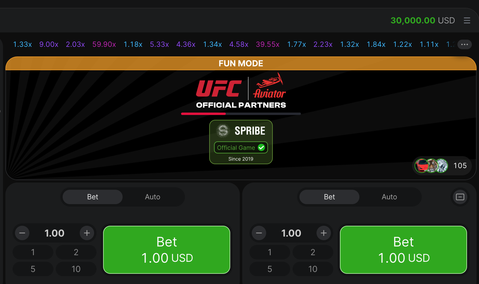 Aviator live — game stream with growing multiplier